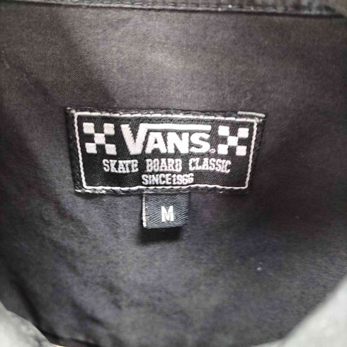 バンズ VANS ワッペンロゴ 半袖ワークシャツ メンズ import:M